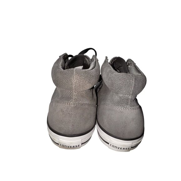 Converse Mens Gray High-Top Sneakers Size 13 With Black Accents - Picture 6 of 14